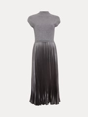 Phase Eight Silver Petite Jayla Metallic Knit Dress - Image 7 of 7