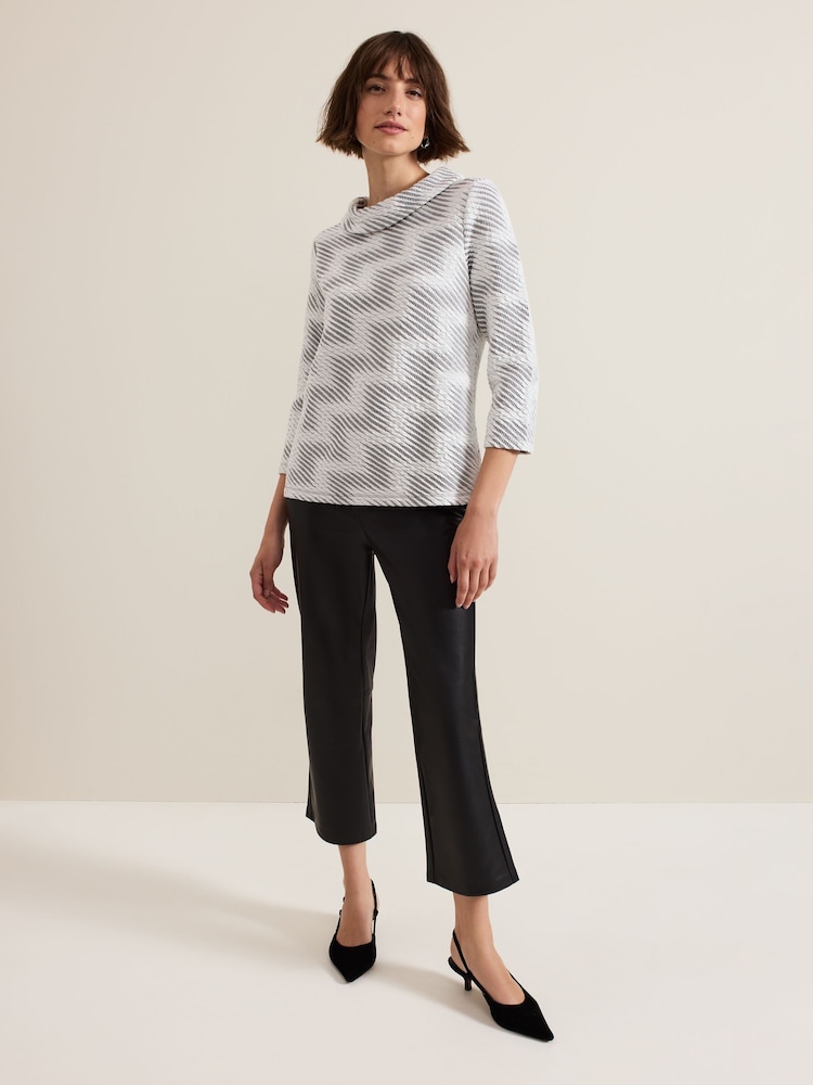 Phase Eight Black Mya PU Trousers - Image 1 of 6
