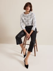 Phase Eight Black Mya PU Trousers - Image 5 of 6