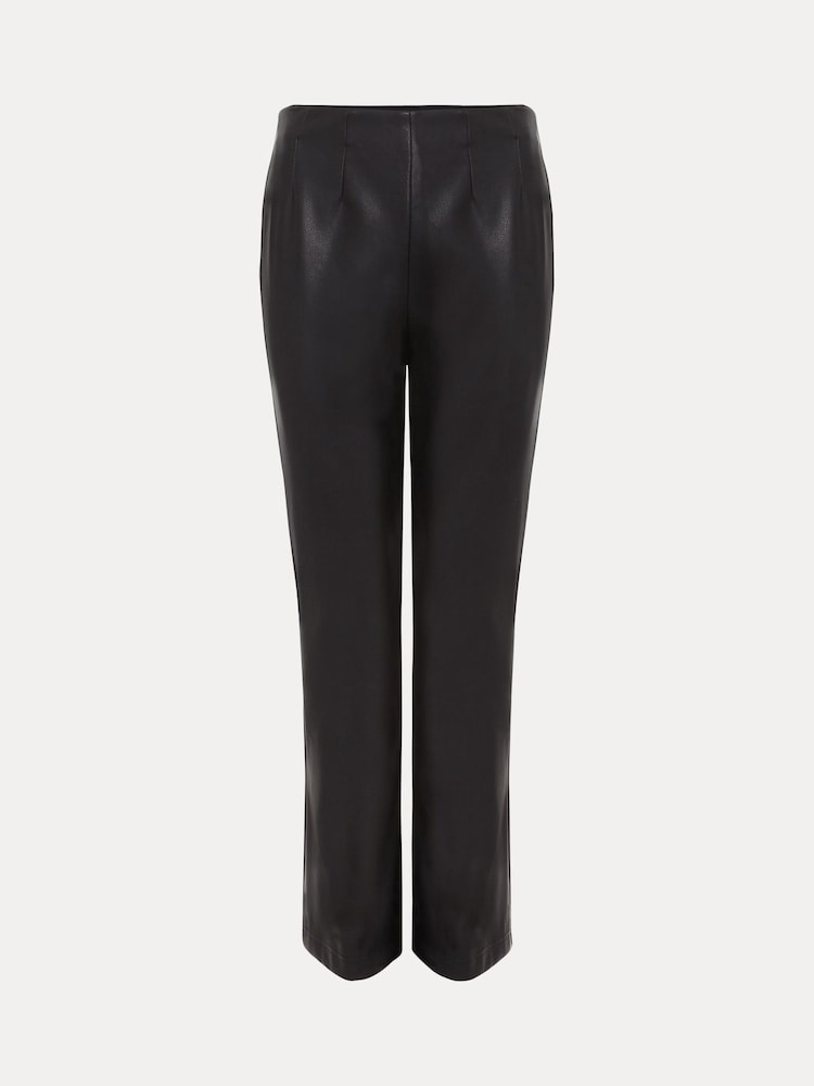 Phase Eight Black Mya PU Trousers - Image 6 of 6