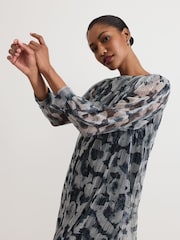 Phase Eight Grey Roma Midi Dress - Image 4 of 7