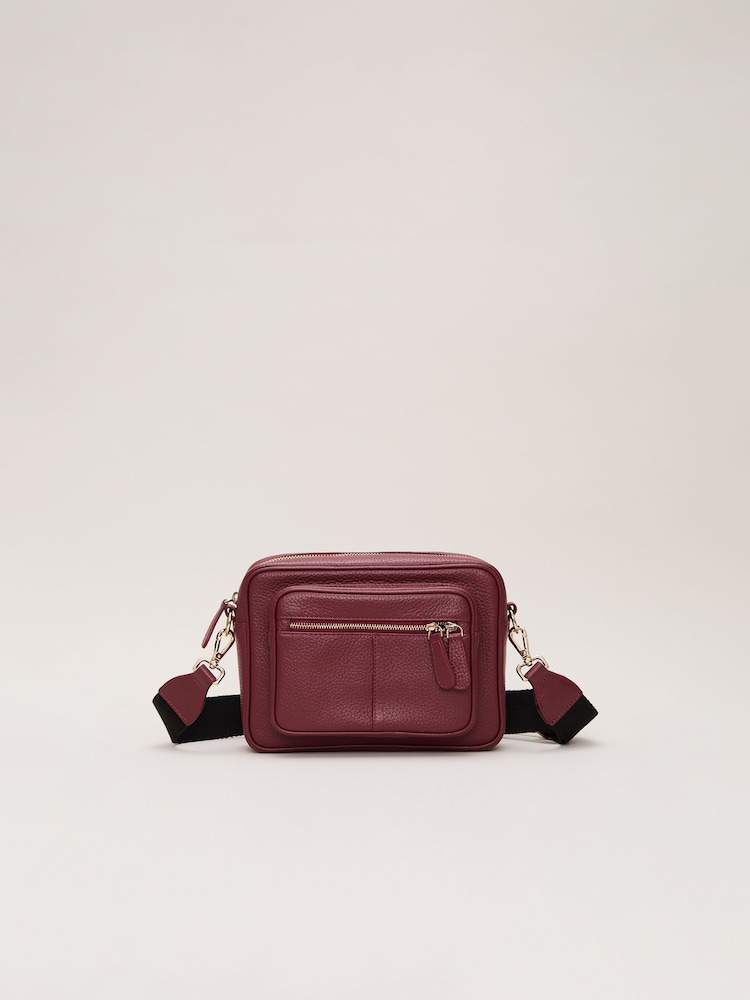 Phase Eight Red Burgundy Leather Bag - Image 1 of 7
