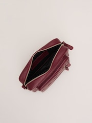 Phase Eight Red Burgundy Leather Bag - Image 3 of 7