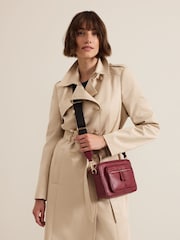 Phase Eight Red Burgundy Leather Bag - Image 5 of 7