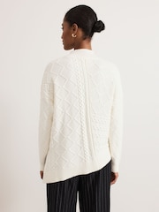 Phase Eight White Casey Cable Jumper - Image 2 of 7