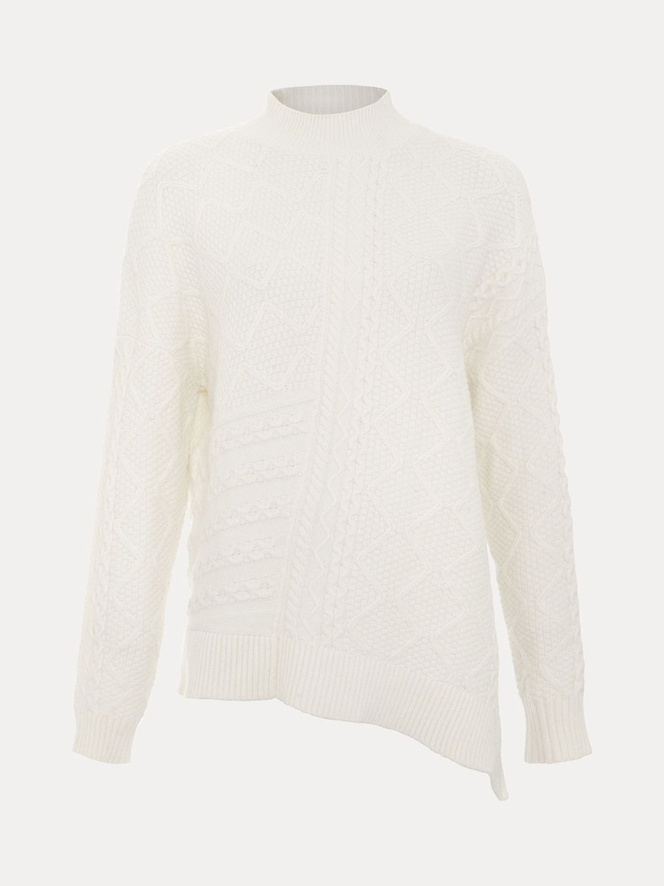 Phase Eight White Casey Cable Jumper - Image 7 of 7