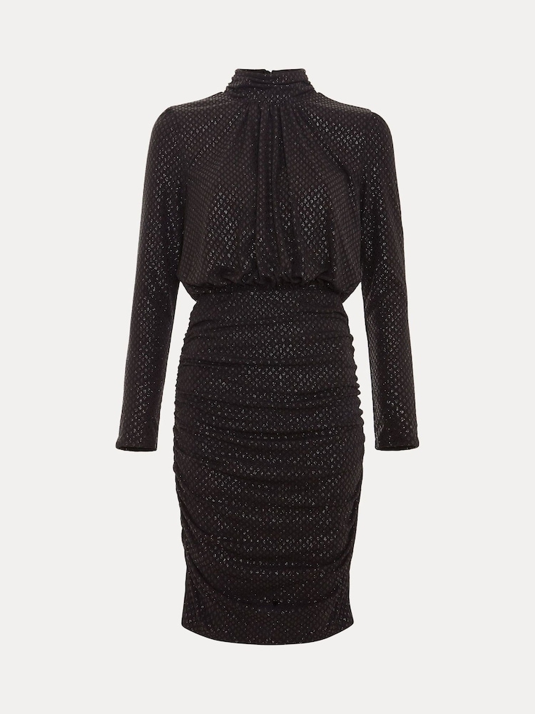 Phase Eight Black Tessa Glitter Dress - Image 6 of 6