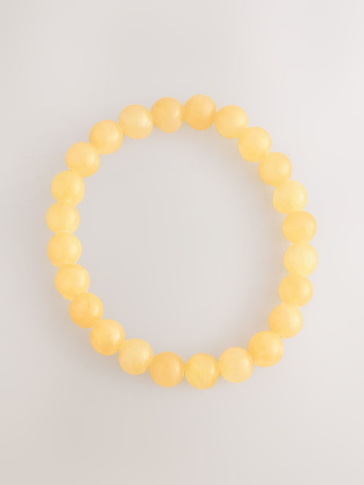 Yellow Bead Stretch Bracelet - Image 1 of 3