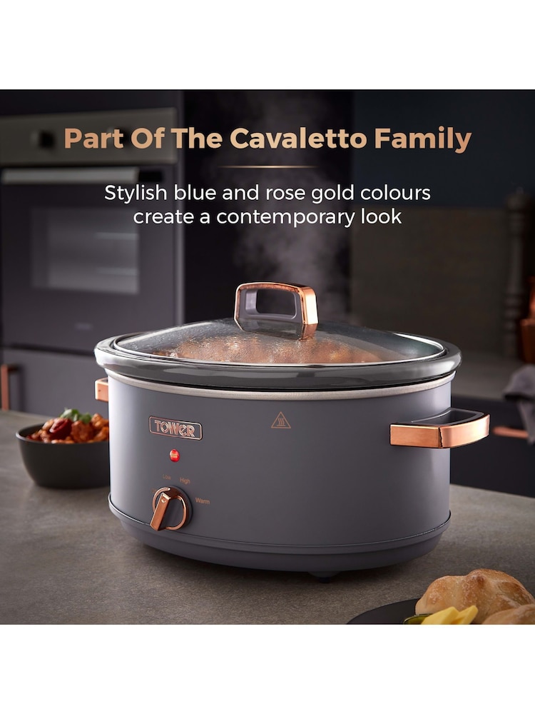 Tower Grey Cavaletto 6.5L Slow Cooker - Image 8 of 8