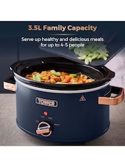Tower Blue Cavaletto 3.5L Slow Cooker - Image 4 of 7