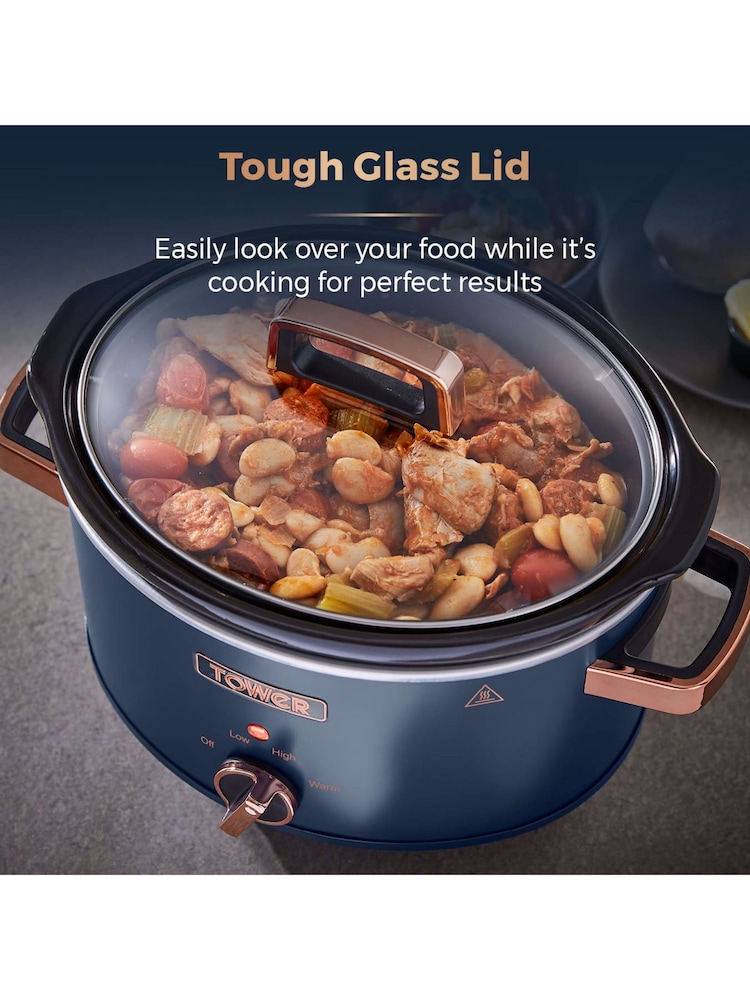 Tower Blue Cavaletto 3.5L Slow Cooker - Image 7 of 7