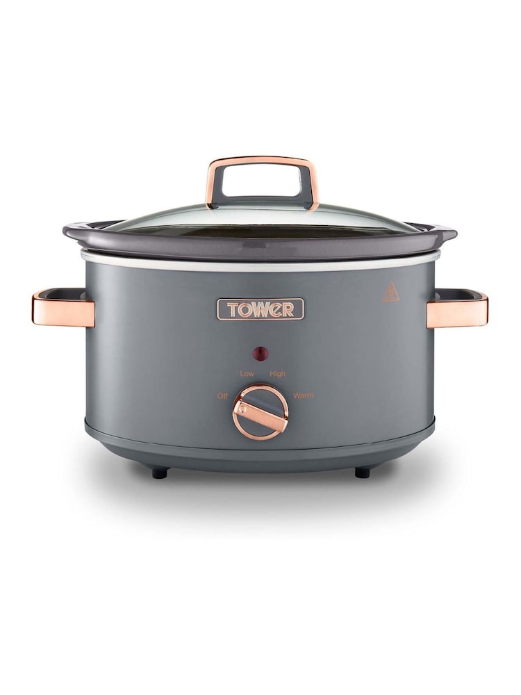 Tower Grey Cavaletto 3.5L Slow Cooker - Image 1 of 8