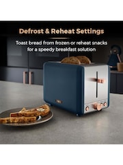 Tower Blue Cavaletto 2 Slice Toaster - Image 5 of 8