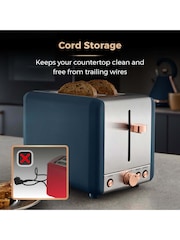 Tower Blue Cavaletto 2 Slice Toaster - Image 7 of 8