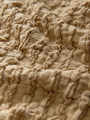 Khaki Green Textured Strappy Square Neck Top - Image 6 of 7