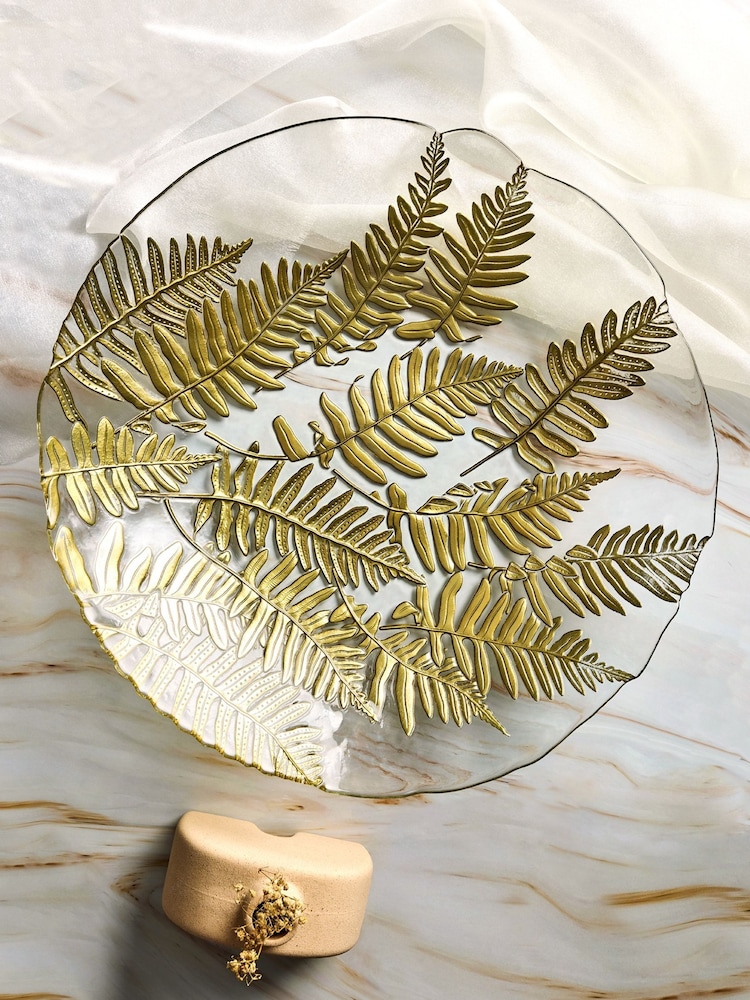 Anton Studio Designs Gold Fern Bowl - Bild 1 von 4