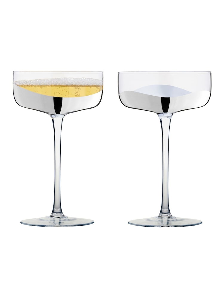 Lot de 2 soucoupes à champagne Anton Studio Designs Wave - Image 3 of 4