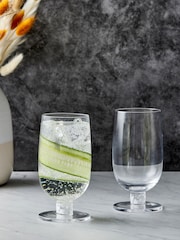 Anton Studio Designs Set of 2 White Björn High Ball Tumblers - Image 1 of 5