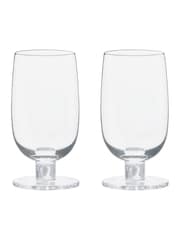 Anton Studio Designs Set of 2 White Björn High Ball Tumblers - Image 2 of 5