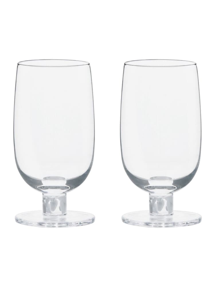 Anton Studio Designs Set of 2 White Björn High Ball Tumblers - Image 2 of 5