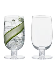 Anton Studio Designs Set of 2 White Björn High Ball Tumblers - Image 5 of 5
