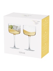 Anton Studio Designs Set of 2 Gold Wave Gin Glasses - Image 4 of 4