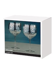 Artland Set of 2 Blue Filigree Gin Glasses - Image 3 of 3