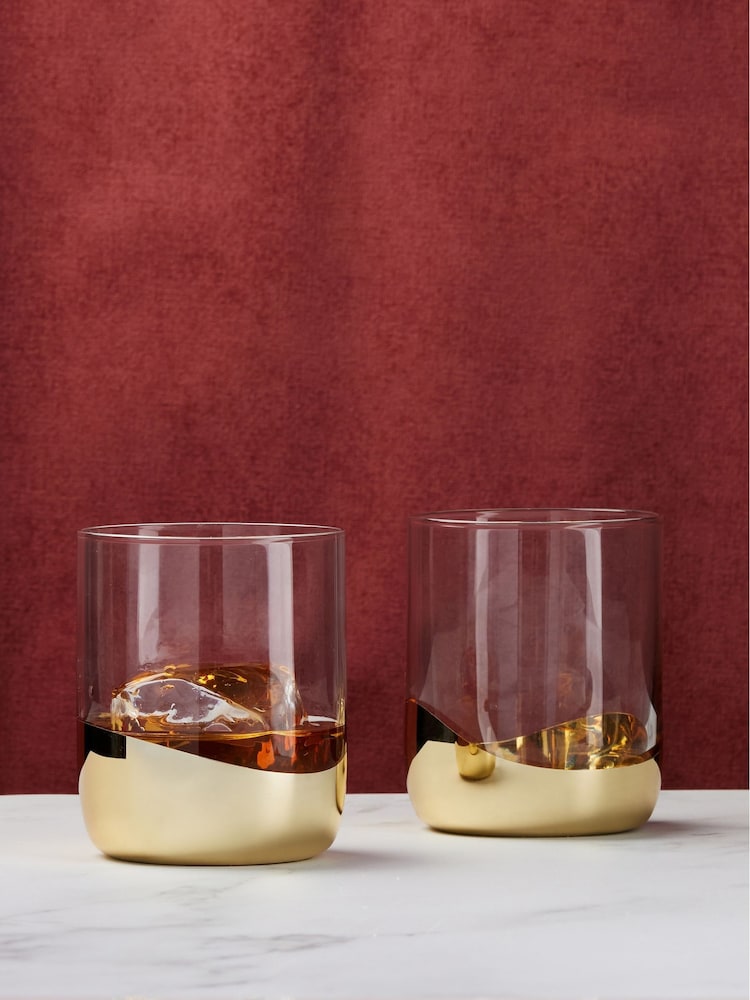 Anton Studio Designs Set of 2 Wave DOF Tumblers - Image 1 of 4