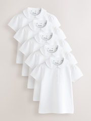 Clarks Girls Short Sleeve School Shirts 5 Pack - Bild 1 von 5