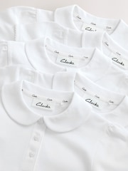 Clarks Girls Short Sleeve School Shirts 5 Pack - Bild 5 von 5