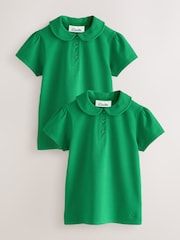 zelena - Clarks Short Sleeve School polo Shirts 2 Pack - Slika 1 iz 4