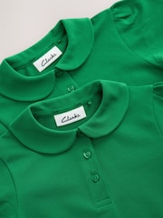 zelena - Clarks Short Sleeve School polo Shirts 2 Pack - Slika 3 iz 4