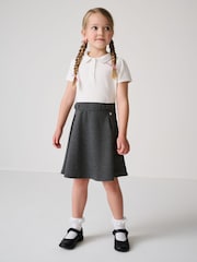 Clarks Grey Girls 2-In-1 Polo School Dress - Image 2 of 9