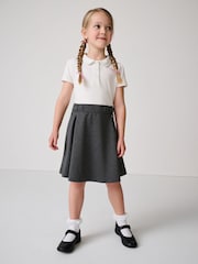 Clarks Grey Girls 2-In-1 Polo School Dress - Image 4 of 9