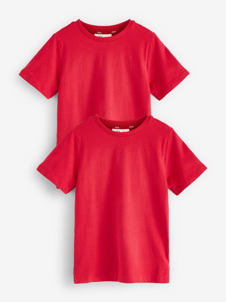 rdeča - Clarks T-Shirts 2 Pack - Slika 1 iz 6