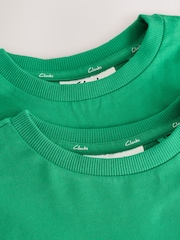 Clarks Green T-Shirts 2 Pack - Image 5 of 7