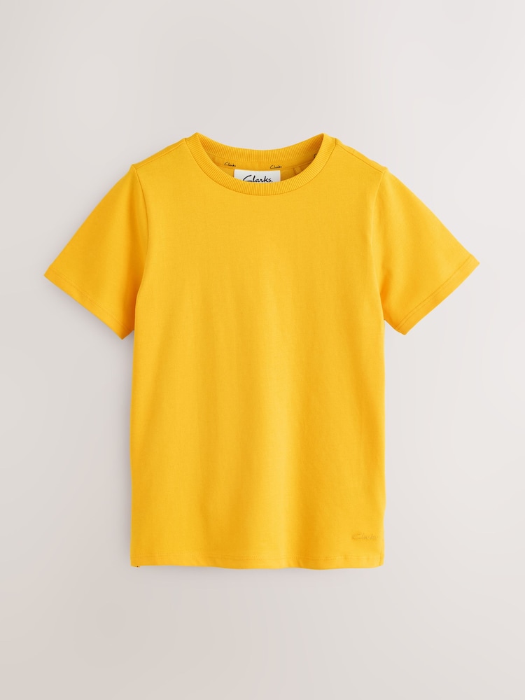 Clarks Yellow T-Shirts 2 Pack - Image 2 of 6