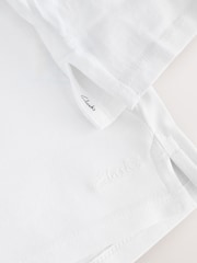 Clarks White Unisex Sports T-Shirts 5 Pack - Image 8 of 8