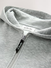 Clarks Grey Zip Through Sweat Hoodie - Image 3 of 4