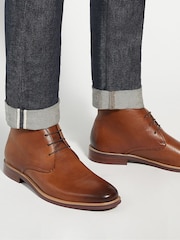 Dune London Natural Millers Comfort Sole Chukka Boots - Image 1 of 6