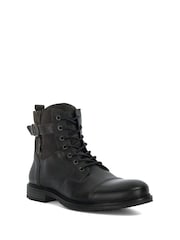 Grau - Dune London Call Call Legere Stiefeletten mit Schnallenriemen - Bild 2 von 5