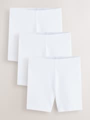 Clarks White School Jersey Cycling Shorts 3 Pack - Image 1 of 7