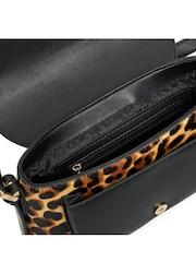 Dune London Animal Print Dara Pocket Front Shoulder Bag - Image 5 of 5