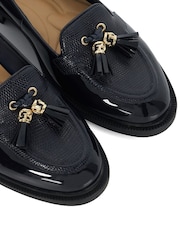 modra - Dune London Grape Branded Tassel Trim mokasini - Slika 6 iz 6
