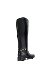 Dune London Black Tucci Snaffle Rider Boots - Image 3 of 6