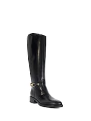 Dune London Black Tucci Snaffle Rider Boots - Image 4 of 6
