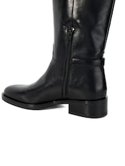 Dune London Black Tucci Snaffle Rider Boots - Image 6 of 6