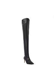 Dune London Servena hohe Overknee-Stiefel zum Hineinschlüpfen - Bild 3 von 6