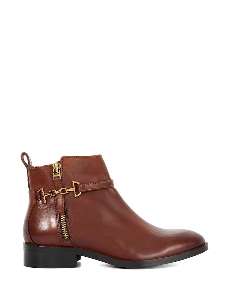 Dune London Brown Parklyn Ankle Boots - Image 2 of 6