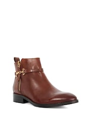 Dune London Brown Parklyn Ankle Boots - Image 4 of 6